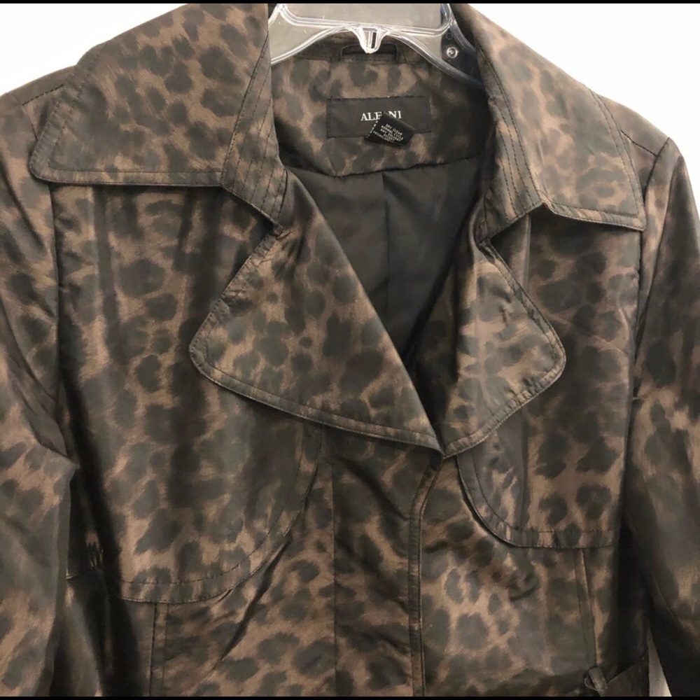 Cheetah trench coat